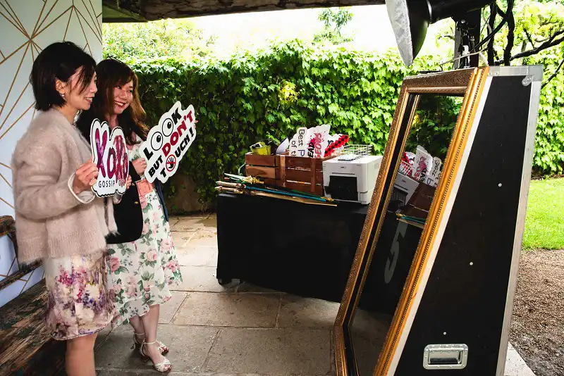 Gold Mirror Booth at Stones of the Yarra Valley | Matt Jefferies Entertainment